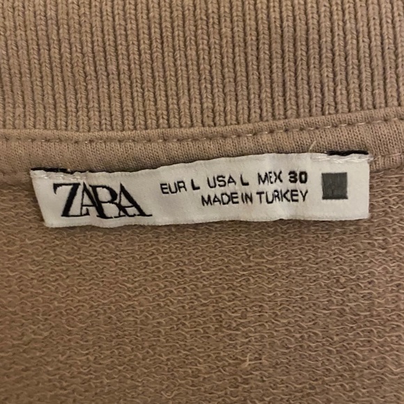 Zara Washed Effect Polo Top in Beige - Picture 10 of 10